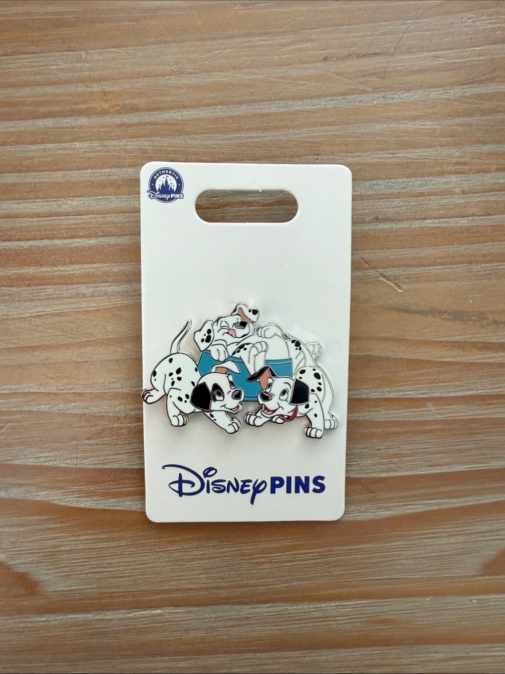 Disney 101 Dalmatians Puppy Pin - White, Black, Blue